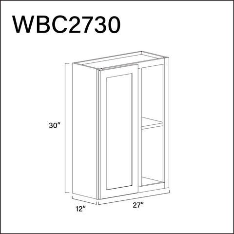 Revival White Antique Wall Blind Corner Cabinet - 27" W x 30" H x 12" D
