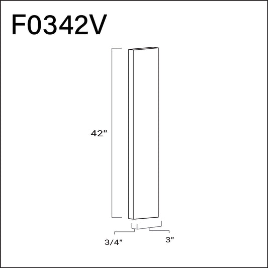 Filler 3" W x 42" L