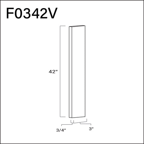 Filler 3" W x 42" L