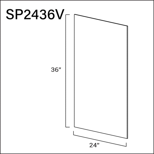 Skin Panel 1/4" x 34 1/2" x 23 1/5" - Side Finish of the Vanity Cabinet