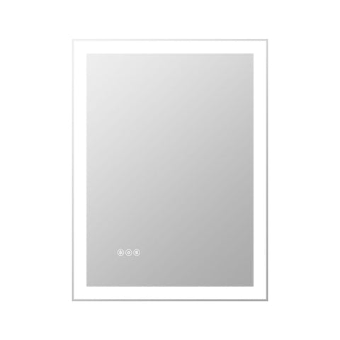 Arba 20" x 28" Frameless Rectangular Anti-Fog Adjustable LED Light Bathroom Vanity Mirror