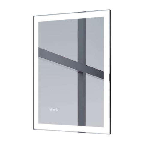Arba 24" x 32" Frameless Rectangular Anti-Fog Adjustable LED Light Bathroom Vanity Mirror