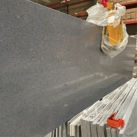 Crystal Gray Engineered Stone Countertop | Apex Engineered Stone